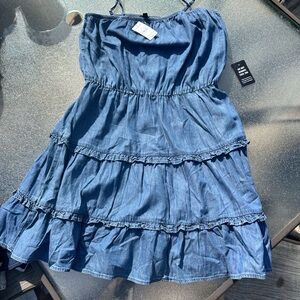 Express Denim tier dress